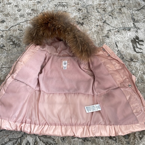 Toddler Girls Gap Puffer Pink Jacket - Picture 4 of 8
